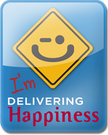 I'm delivering happiness.